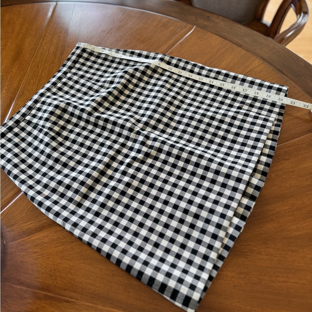 Diane Von Furstenberg Eliza Gingham Check Skirt - Picture 7 of 10